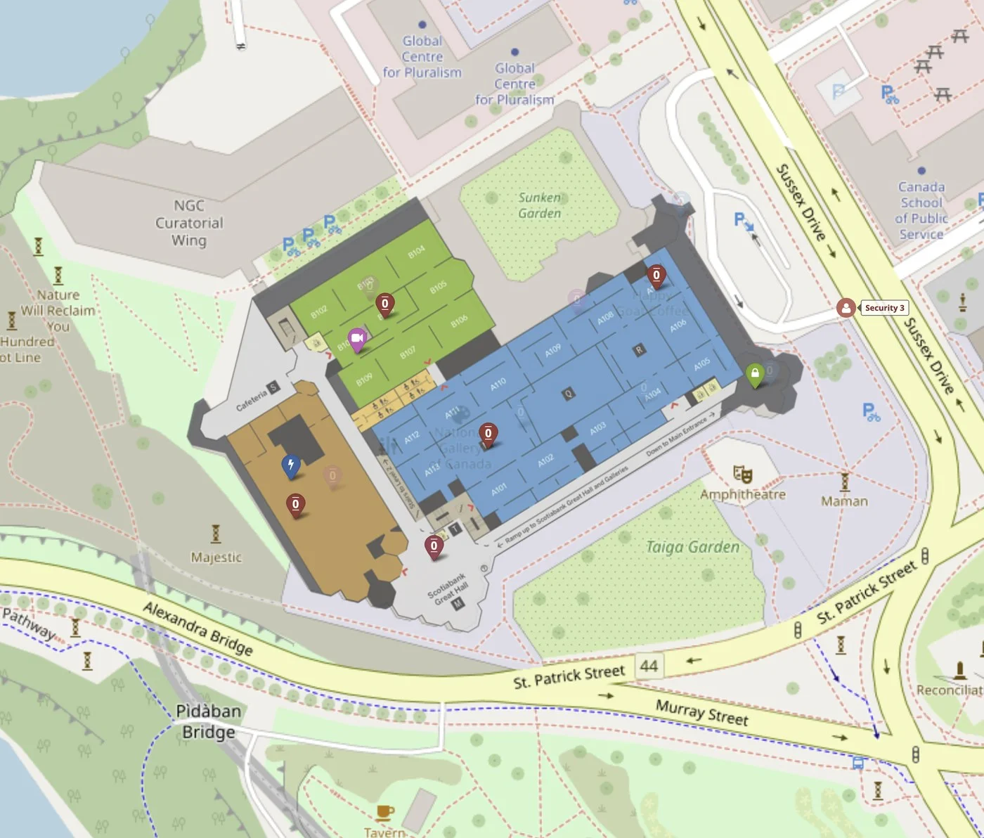 Teldio TruFleet map interface showing tracked personnel and assets